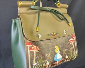 Loungefly Disney Alice in Wonderland Mushrooms Handbag