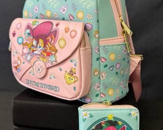 Loungefly Disney Alice in Wonderland Mini Backpack W Matching Wallet