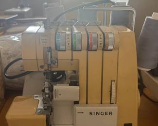 vintage Singer Ultralock 14U64A 4-thread serger sewing machine.