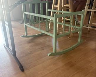 Antique Rocking Basinet