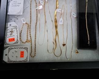 14K Gold Necklaces, bracelets, pendants, earrings