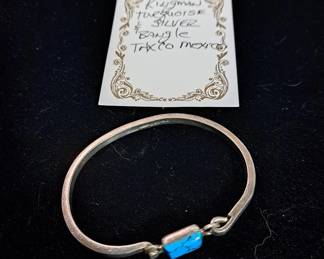 Beautiful Turquoise Jewelry representing Navajo, Zuni, Taxco with artist names like Garcia, Kingman, Zigmond and more
