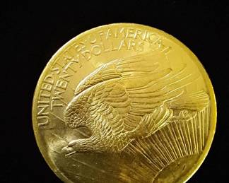 1908 P $ 20 Saint Gaudens Double Eagle No Motto
