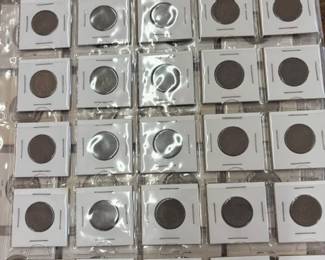 Coins include Seated dimes and half dimes Indian head cents Barber half dollars, quarters, and dimes including a 1892 1st year of issue Seated Liberty coins including a 1840 Seated Liberty dollar coin A large variety of Buffalo nickels nickels including a possible Legend coin 1937 3-leg buffalo Shield nickels including 1866 1st year of issue 1946 Booker T half dollar 1st Edition