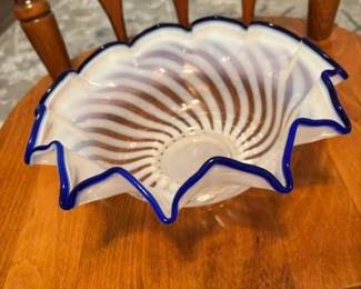 Fine vintage glassware includes Fenton, Imperial, Candlewick, and Bohemian