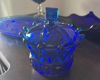 Fine vintage glassware includes Fenton, Imperial, Candlewick, and Bohemian