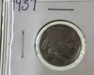 Coins include Seated dimes and half dimes Indian head cents Barber half dollars, quarters, and dimes including a 1892 1st year of issue Seated Liberty coins including a 1840 Seated Liberty dollar coin A large variety of Buffalo nickels nickels including a possible Legend coin 1937 3-leg buffalo Shield nickels including 1866 1st year of issue 1946 Booker T half dollar 1st Edition