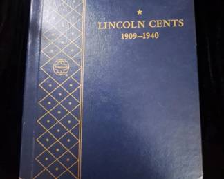 WHITMAN LINCOLN CENTS (1909-1940) BINDER (PARTIAL) Key Date Penny... 1931 S LINCOLN CENT