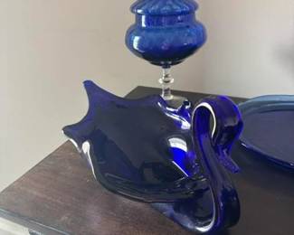 Fine vintage glassware includes Fenton, Imperial, Candlewick, and Bohemian