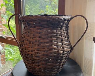 Large Wicker Basket with Handles