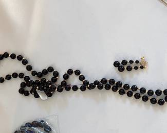 14k clasp 8mm onyx beads