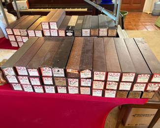 Hundreds of player piano rolls