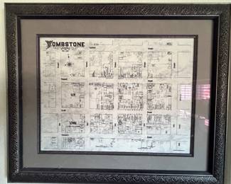 Vintage Map of tombstone, Arizona