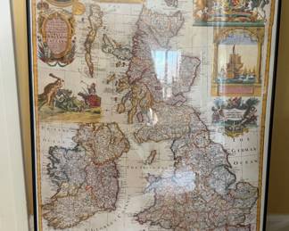 Vintage framed map
