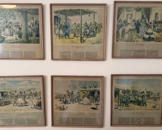 E. Rapala vintage lithograph prints 