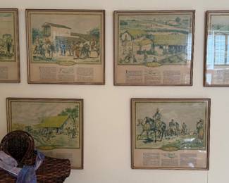 E. Rapala vintage lithograph prints 