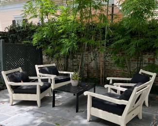 set of 4 outdoor chairs