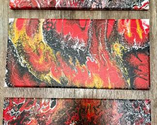 original abstract art by homeowner 