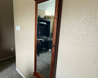 $100 Hanging jewelry cabinet wall mirror 
