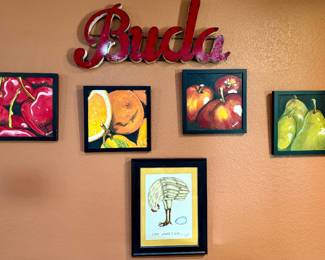BUDA SIGN , Original Fruit paintings 