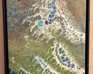 original abstract art by homeowner 