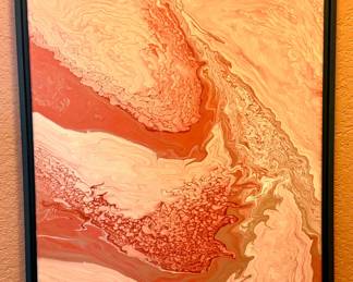 original abstract art by homeowner 