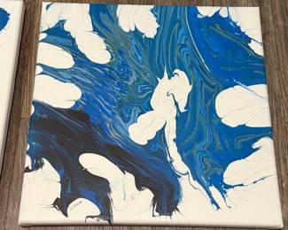 original abstract art by homeowner 