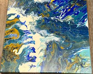 original abstract art by homeowner 
