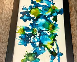 original abstract art by homeowner 