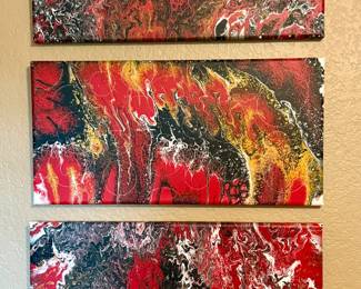 original abstract art by homeowner 