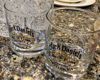 Jack Daniels whiskey glasses 