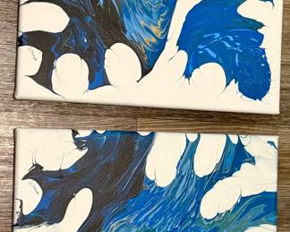 original abstract art by homeowner 