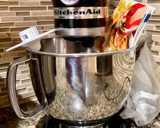Kitchen Aid mixer and accessories 