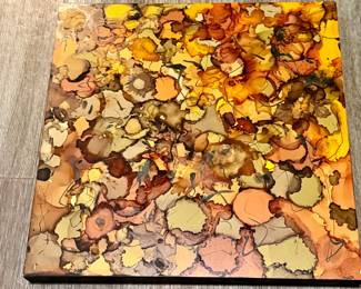 original abstract art by homeowner 