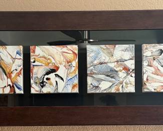 original abstract art by homeowner 
