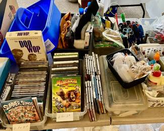 DVDs and CDs 50 Cent each