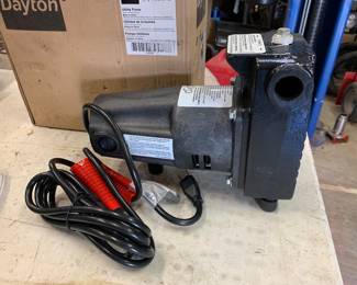 Transfer pump up to 800gal   per hour. Brand new cost $298 selling $80