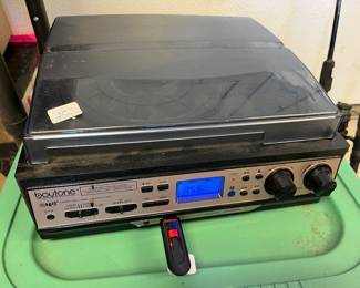 Multi player SD card, USB port, Records, radio, $25