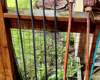 Tiki torches three dollars each