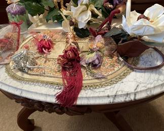 Marble top coffee table 