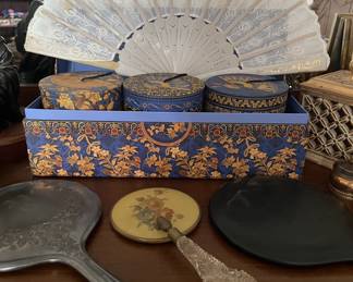 Antique hand mirrors