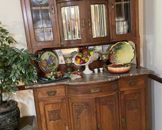 Gorgeous antique oak breakfront
