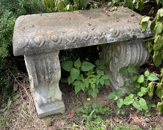 Concrete bench