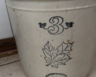 No. 3 crock Western Pottery