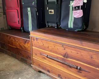 Cedar chests, luggage