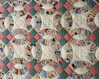 Double Wedding Ring quilt 