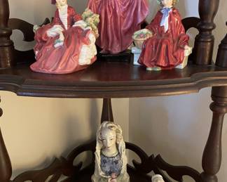 Staffordshire lady figurines