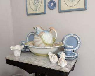 Marble top  Eastlake table