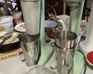 Vintage milk shake mixers