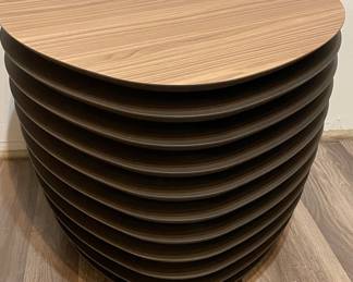 $925 Rea Side Table in Walnut. 23.6” x 23.6” x18.1”